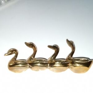Gold Duck Brooch